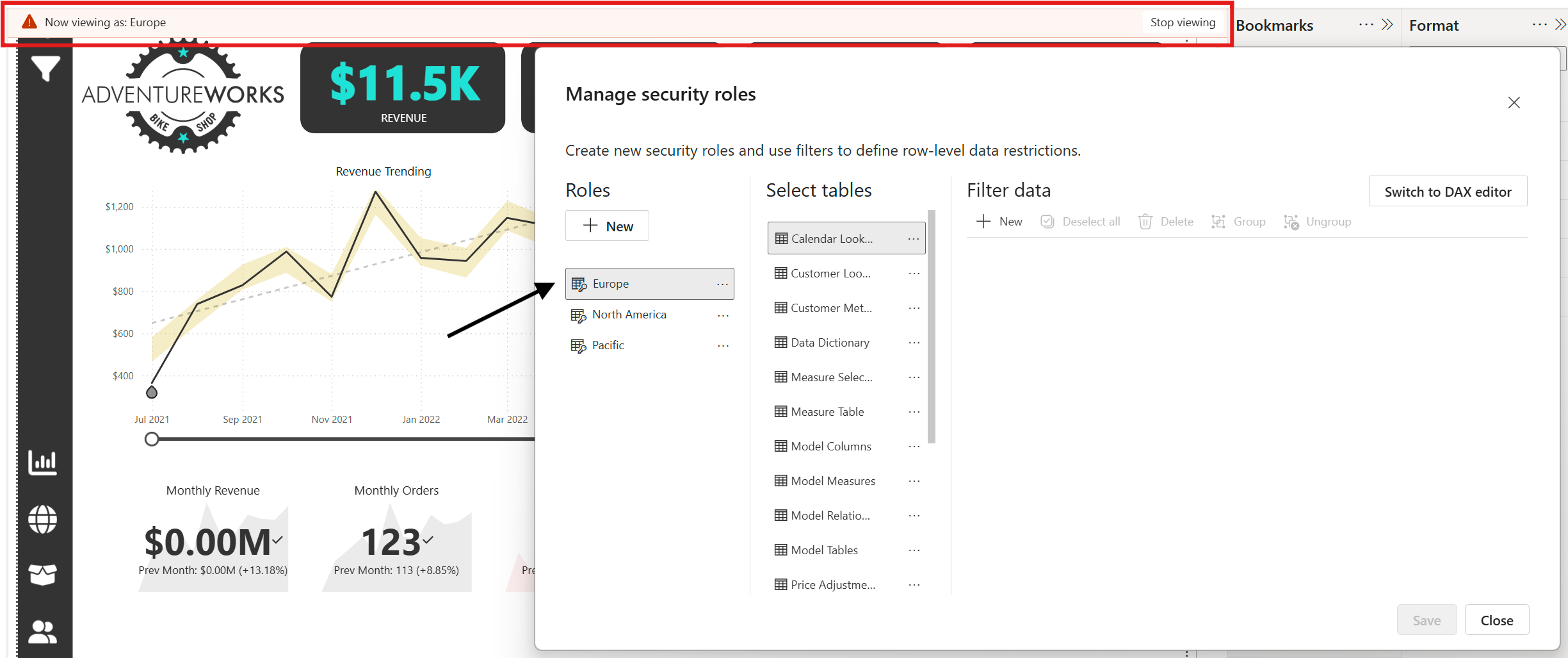 RLS Role Settings — Placeholder